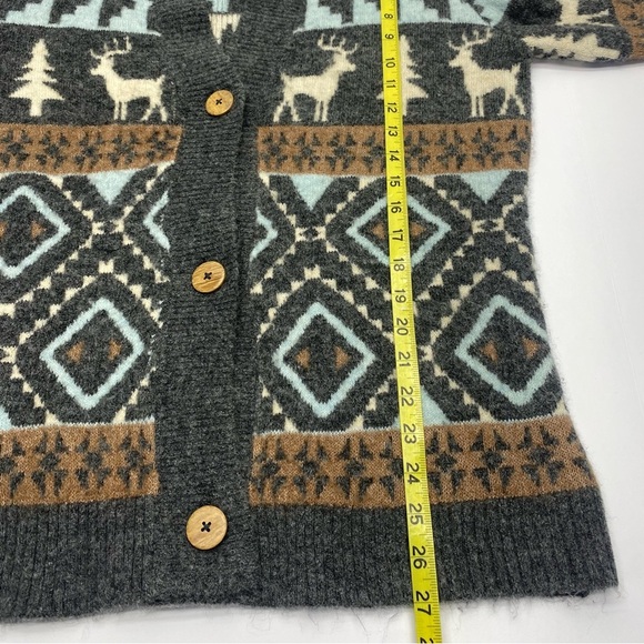 Women's Cardigan S/M V-Neck Button Front Gray/Brown/Blue SOFT COZY - Picture 11 of 15